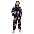 Miniatyrbild 1 av 5: Barn Onesie Pyjamas Sött Mönster Tryck Dragkedja Unisex Huva Fluffig för Vinter Höst Typ 1