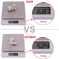 Miniatyrbilde 3 av 3: 4-pakning N-type vinkelkontakt N-hann til N-hunn adapter C -AD12--O-