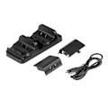 Miniatyrbild 4 av 5: Dubbel Laddningsdocka Kontroll Laddare + 2st Laddningsbara Batterier för XBOX ONE Laddningsbart Batteri Bästa Dubbla Laddningsstationen