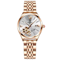 Miniatyrbillede 1 af 5: POEDAGAR Ur Mode Luksus Bordeaux Quartz Ure Vandtæt Rustfrit Stål Plet Damer Armbåndsur Romantisk Kæreste Gave White(.431)