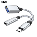 Miniatyrbilde 1 av 5: 2024, Firewire IEEE 1394 6-pins Hunn til USB Hannen Adapter Konverter Plugg