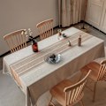 Miniatyrbilde 4 av 5: Duk, 140 x 220 cm Vanntett Duk, Rynkefri og Slitesterk i Lin, Rustikk Dukdekorasjon for Kjøkken Spiseområde Jul