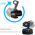 Miniatyrbild 2 av 5: LED-extraljus för motorcykel dimljus 40W 3000LM 6000K DRL L -AD12--O-