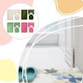 Miniatyrbild 4 av 5: 1/2 3pack/lot Halkfri Chenille Badmatta Lätt att installera PJ210908-A010 1Set