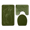 Miniatyrbild 2 av 5: 1/2 3pack/lot Halkfri Chenille Badmatta Lätt att installera PJ210611-B002 1Set