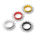 Miniatyrbild 2 av 5: 1/2/3/5 14T Single Speed ​​Svänghjul Adapter Kassett distanser black 14T 1 Pc