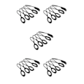 Miniatyrbild 1 av 5: 1/2/3/5 5 stycken Non- För slip Stark För Dragkedja Dragsladd Zip Black 66mm 5Set
