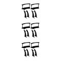Miniatyrbild 5 av 5: 1/3/5 4st/ set Kulspetspenna Display Stand Platssparande förvaring black 3Set