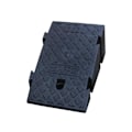 Miniatyrbild 2 av 5: Halkfri bärbar trottoarramp Tröskelramp för rullstol Trottoarramp Black 16cm