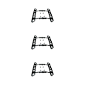 Miniatyrbild 2 av 5: 1/2/3/5 legering sidokollision Step Board pedaler för 1/10 axial Black 3Set