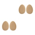 Miniatyrbild 3 av 5: 1/2/3/5 Non För Slip Shoe Pads Självhäftande gummi för hög Round Head Khaki 2Set