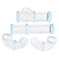Miniatyrbild 4 av 5: 8st Hamsterrör Set Anslutna tunnlar DIY Plast Training Blue