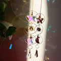 Miniatyrbild 3 av 5: 1/2/3/5 Crystal Balkong Fönsterhängande Dekor Vägg Rainbow Maker Model 1 40cm 1Set