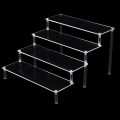 Miniatyrbild 4 av 5: 1/2 Acrylic Display För Riser Stand Parfym Cosmetics Holder Clear 39.5x34.5x20cm 1Set