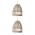 Miniatyrbild 2 av 5: 1/2/3 Rotting Lampskärm Boho Scandi Hanging Handgjord för hemmet 2PCS