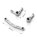 Miniatyrbild 4 av 5: 3st 1/10 Styrservo Saver Komplett aluminiumlegering Hög Silver
