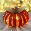 Miniatyrbild 3 av 5: 1/2/3 Halloween pumpa ihåligt ljus för miljövänlig dekoration Gold 1 Pc