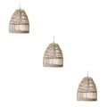 Miniatyrbild 5 av 5: 1/2/3 Rotting Lampskärm Boho Scandi Hanging Handgjord för hemmet 3PCS