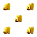 Miniatyrbild 3 av 5: 1/2/3/5 2 stycken aluminiumlegering bakre navhållare för AXIAL SCX10 yellow 5Set