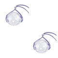 Miniatyrbild 3 av 5: 1/2 set Mesh andningsbart kattmunkorg Bekväm säkerhet purple M 2PCS