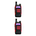 Miniatyrbild 3 av 5: 1/2 -16 Way Radio Radio Walkie Vattentät Tvåvägs Tvåvägsradio Red 2Set