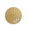 Miniatyrbild 1 av 5: Vävd Pendelljusskärm Lampbur Rottingkula Lampskärm för Yellow 15cm