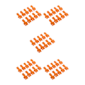 Miniatyrbild 3 av 5: 1/2/3/5 10 Styck Plast För Dragkedja Avdragare Ändlås Dragkedja Drag Orange 3.5x1.7cm 5Set