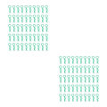 Miniatyrbild 2 av 5: 1/2/3/5 RC Body Shell Clips R Shape för 1/10 RC racingbil green length 24mm 2Set