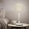 Miniatyrbild 4 av 5: Vävd Pendelljusskärm Lampbur Rottingkula Lampskärm för White 15cm
