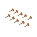 Miniatyrbild 1 av 5: 1/2/3/5 Högklackade spetsar Kranar Skoreparationsbyte Apricot Thick 9mm 9mm Thick Pin 1Set
