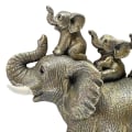 Miniatyrbild 2 av 5: 1/2 För Creative Elephant Statue Bordsskiva Resin för festivaler Silver 1 Pc