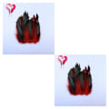 Miniatyrbild 4 av 5: 1/2/5 50x Red Gorgeous Feather Craft För Boho Dream Catchers 2Set