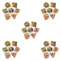 Miniatyrbild 2 av 5: 1/2/3/5 7x polyedriska tärningar Set Transparent Flower Graved Game 5Set