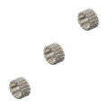 Miniatyrbild 5 av 5: 1/2/3/5 Stretch Crystal Ring Utsökt inläggning för Elegant silver 4 rows 3PCS
