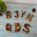 Miniatyrbild 5 av 5: 1/2/3/5 Handgjorda träbokstäver Dörrnummer Alfabetbokstav letter B 5Set