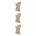 Miniatyrbild 4 av 5: 1/2/3 Damväst Fitness Bröststöd Toppar Andas Skin Color L 3PCS