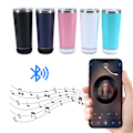 Miniatyrbild 4 av 5: 1/2/3 musiktumlare med Bluetooth högtalare Matklassad rostfri Black 2 1Set