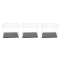 Miniatyrbild 5 av 5: 1/2/3 Akryl Display Box Case Modell Figur Display Dammtät Clear 20x12x15cm 3Set
