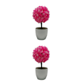 Miniatyrbild 4 av 5: 1/2 bred tillämpning konstgjord växt för ett mångsidigt hem pink 2PCS