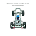 Miniatyrbild 5 av 5: Uppgradera metall bakre bro drivaxel för WPL 1/16 C14 B14 B24