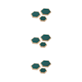 Miniatyrbild 5 av 5: 1/2/3 3pack/lot Utsökt Craft Hexagon Armband Display bricka Green 3Set