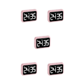 Miniatyrbild 3 av 5: 1/2/3/5 ABS Justerbar Volym Väckarklocka Med Radio - LED Stor pink 501 5PCS