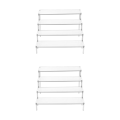 Miniatyrbild 2 av 5: 1/2 Acrylic Display För Riser Stand Parfym Cosmetics Holder Clear 29.5x34.5x20cm 2Set