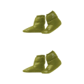 Miniatyrbild 1 av 5: 1/2/3/5 Varm och mysig utomhuscamping Duck Down Tofflor Sock Green L 2PCS