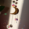 Miniatyrbild 3 av 5: 1/2/3/5 Crystal Balkong Fönsterhängande Dekor Vägg Rainbow Maker Model 5 40cm 1Set
