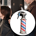Miniatyrbild 4 av 5: 1/2 Multifunktionell Barber Spray Flaska Retro Stripes för Salong Grey 200ml 1Set
