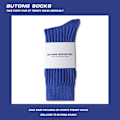 Miniatyrbild 4 av 5: 3 par kvinnor strumpor höst vinter andas tyg mjuk textur royal blue
