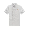 Miniatyrbild 1 av 5: Kockkläder i polyester Mjuka och andas för komfort unisex white（short sleeve） 4XL