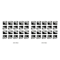 Miniatyrbild 3 av 5: 1/2/3/5 Plast BH Strap Juster Spänne Vackert utförande black 20mm 2Set