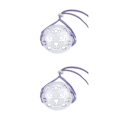 Miniatyrbild 1 av 5: 1/2 set Mesh andningsbart kattmunkorg Bekväm säkerhet purple S 2PCS